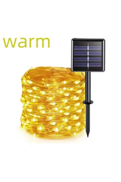 Choice 275.59inch50led7m Warm Outdoor Solar String Light 300/200/100/50 LED F...