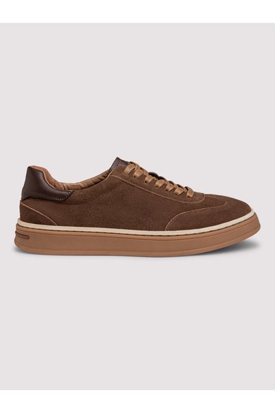 OMBRE Herren-Sneaker aus Wildleder, Gepolsterter Kragen, Erhöhte Gummisohle, ...