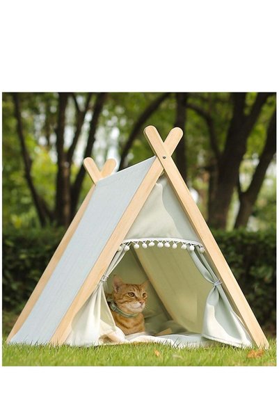 Arabest Pet, Portable Teepee, Washable Bed with Cushion, for Small Dogs and Cats