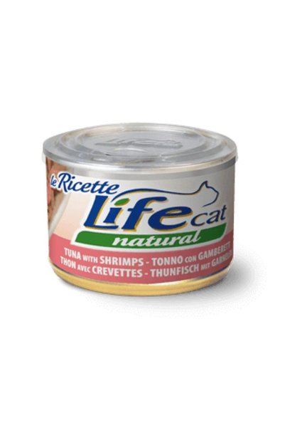 Life Cat طعام القطط الرطب الطبيعي لي ريتشيت مع التونة والسمك الأبيض - 150 جرام