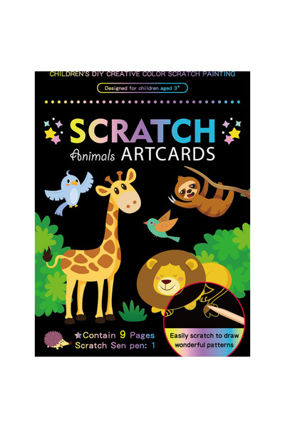 Other Σετ 9 σχεδίων για ξύσιμο Scratch ArtCards Μωρά, Ζώα