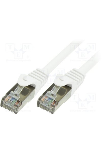 LogiLink Cablu F/UTP CP2081S, Patchcord, CAT.6, 7.5m (Alb)