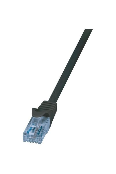 LogiLink Cablu patch Cat.6A 10GE U/UTP pentru acasă EconLine negru 3,00m