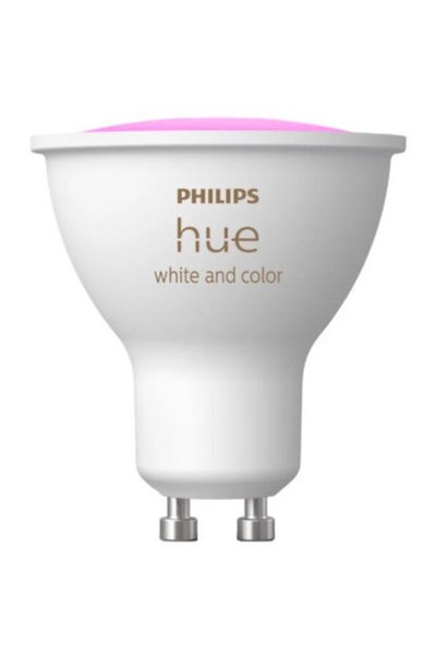 Philips Hue GU10 LED smart bulb, power 4.2 W, 400 lm, Wi-Fi, Bluetooth, White...