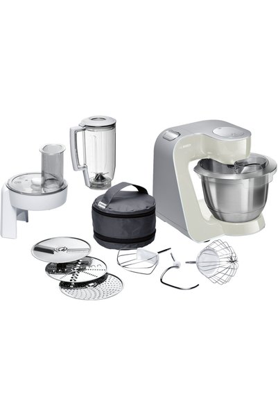 Bosch Robot de bucatarie MUM58L20, 1000 W, 7 trepte, 3.9 l, Alb-Argintiu