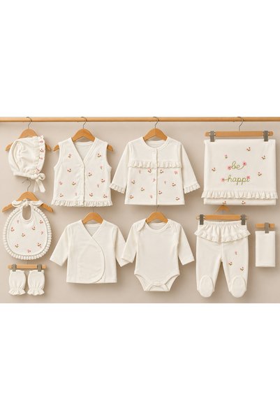 MCT Baby Wear 🌸   Gaye Bebe 100% Cotton 10 Piece Newborn Hospital Discharge Set