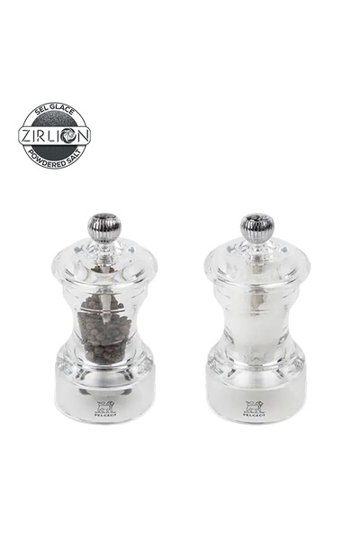 Peugeot Set of 2 salt and pepper grinders, 10 cm, acrylic, "Bistro Z" -