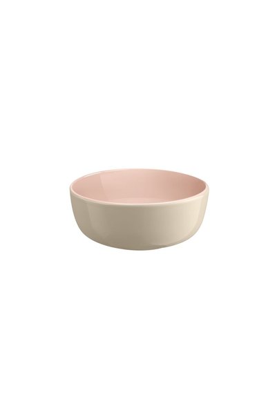 Emile Henry Deep bowl, ceramics, 15.5cm/0.7L, "Epicure", Powder Pink -