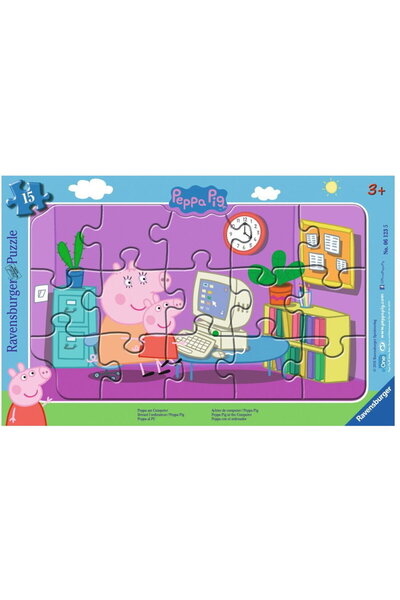 RAVENSBURGER Puzzle - Peppa Pig, 15 pieces