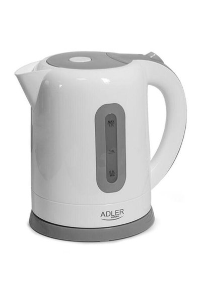 adler Fierbator Electric apa AD 1234, 2200 W, 1.7 L, Alb-Gri