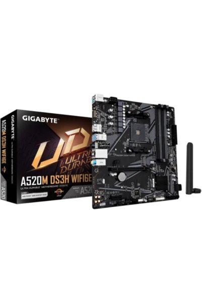 Gigabyte Motherboard A520M DS3H WIFI6E, AMD A520, socket AM4, mATX