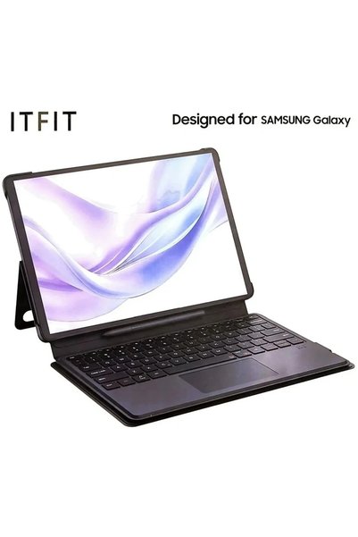 Itfit Θήκη πληκτρολογίου τύπου βιβλίου για Samsung Galaxy Tab 10 FE+, Μαύρο