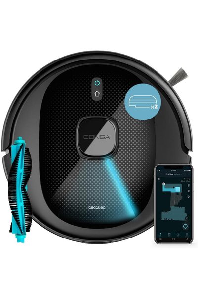 CECOTEC Robot de aspirare Conga 7490 Immortal X-Treme, 4 in 1, 2600 Pa, Laser...