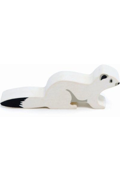 Tender Leaf Hermina Figurine, made of premium wood - White Stoat - Toys, Age ...