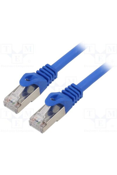 Gembird Cablu retea PP6A-LSZHCU-B-2M, patchcord RJ45 Cat. 6A, SFTP, LSZH, 2m ...