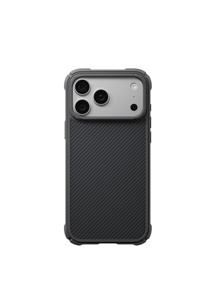 PITAKA Husă Cairn pentru iPhone 18 Pro Max, MagSafe, Fibră de aramidă, Negru/Gri