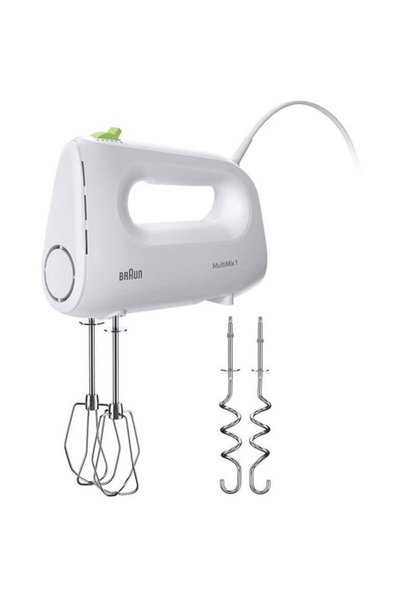 Braun Mixer de mana MultiMix 1 HM,HM1110WH, 1110 Wh, 450 W, 4 trepte viteza, Alb