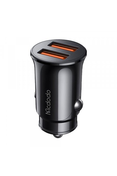 Mcdodo Incarcator Auto CC-6602, 12W, 2.4A, 2 x USB-A, Negru
