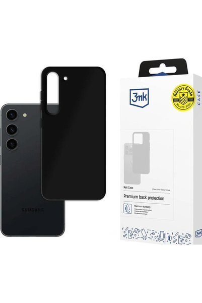 3MK Θήκη Samsung S906 S22 Plus, Ματ, Μαύρη
