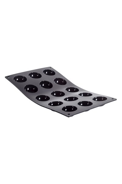 De Buyer Silicone mould, 15 hemi-spheres, 30 × 17.5 cm –