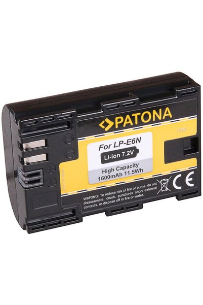 Patona LP-E6N 1600mAh Battery Compatible with Canon EOS 5D Mark II III IV 7D ...
