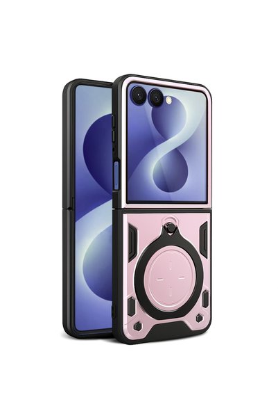 Aiyando Husa pentru Samsung Galaxy Z Flip8 cu protecție pentru cameră și supo...