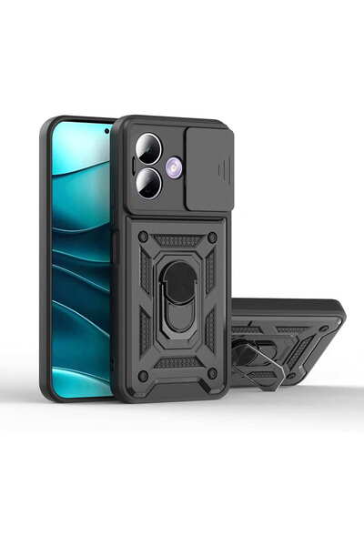 Aiyando Husa pentru Xiaomi Redmi Note 17 Pro 5G Ring Armor Kickstand Tough Ru...