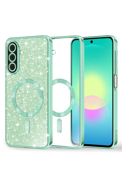 Aiyando Husa pentru Samsung Galaxy A27 5G Sparkle Glare Detachable Layer, Mag...