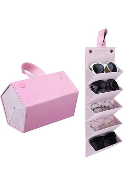 KASTWAVE Multi-slot Travel Sunglasses Case -Portable Glasses organizer For St...