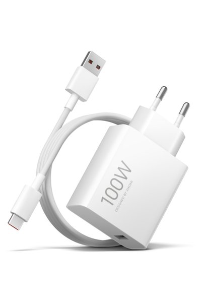 Xiaomi Incarcator Retea Cu Cablu USB-C MY-19-ER, 100W, 6.1A, 1 x USB-A, Alb B...