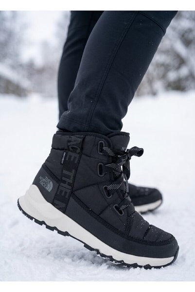 THE NORTH FACE W Thermoball Lace Up Luxe Wp Kadın Kar Botu Siyah