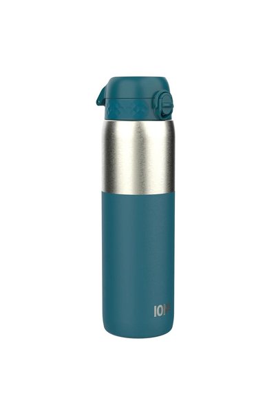 Ion8 Μπουκάλι νερού, ανοξείδωτο ατσάλι, 1,2 L, Βαθύ Τιρκουάζ -