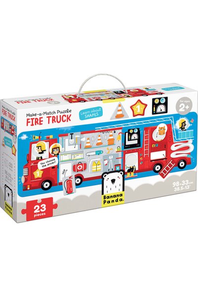 Banana Panda Puzzle Fire Truck, 23 pieces, 98x33cm BP49044