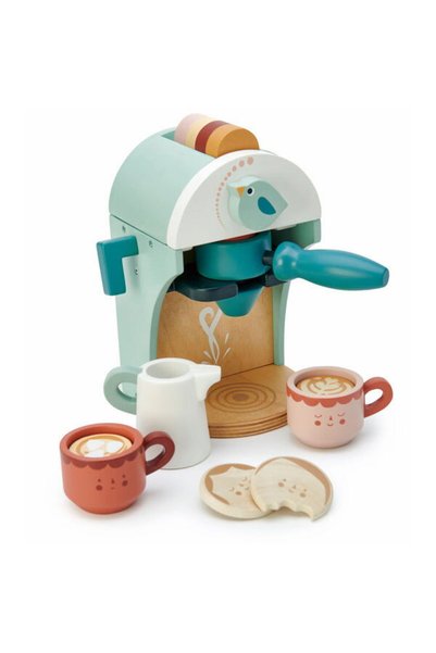 Tender Leaf Jucarie din lemn premium, Aparat pentru espresso, Toys - Babyccin...