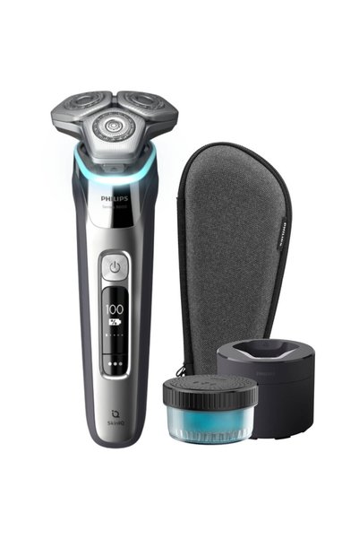 Philips Aparat de ras Shaver Seria 9000 S9975/55, barbierit umed si uscat, fa...