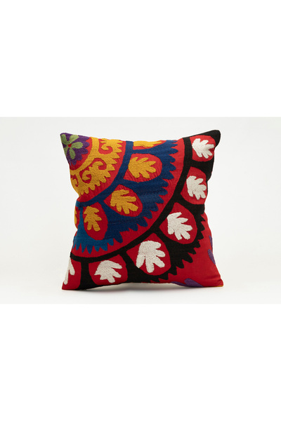Kilim Whole Sale غطاء وسادة مصنوع من قماش سوزاني الأوزبكي، مقاس 40×40 سم