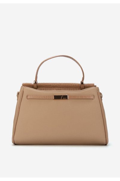 B T Shoes Derria beige office bag