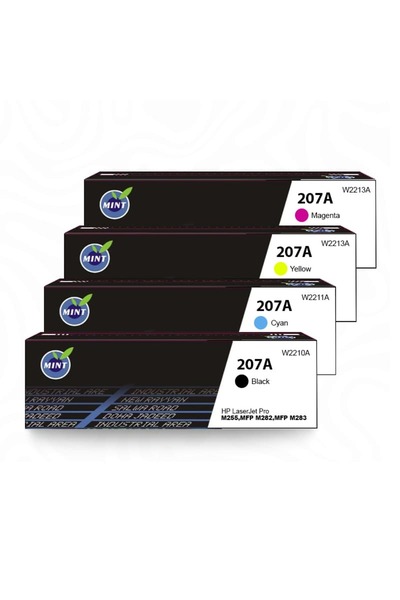 Mint مجموعة حبر ملونة 207A لطابعات إتش بي