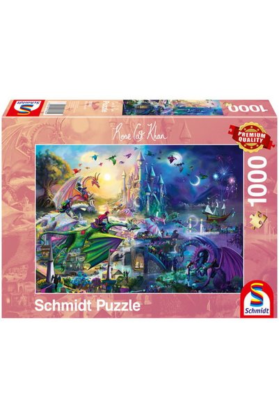 Schmidt Puzzle: Rose Cat Khan - Night Dragon Competition, 1000 pieces