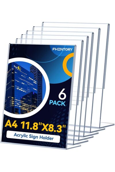 ALAYRA International حامل عرض الأقراط الأكريليك على شكل حرف L، 72 فتحة، عبوة ...