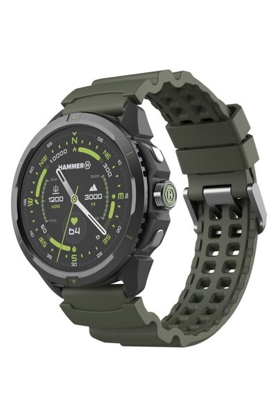 Hammer Smartwatch Watch 2, Ediție Militară, AMOLED de 1.5 inch, GPS dual-band...
