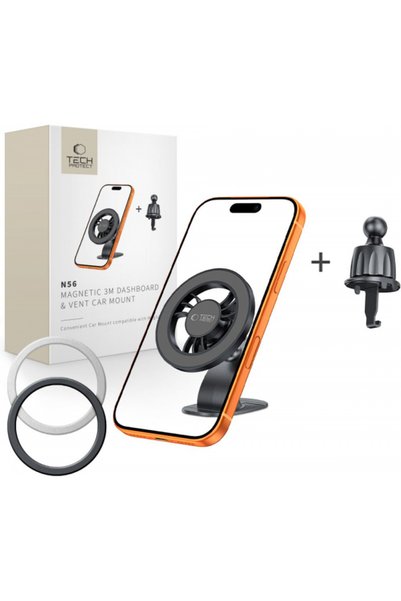 Tech-Protect Magnetic Car Holder N56 2in1 II, Universal, Black