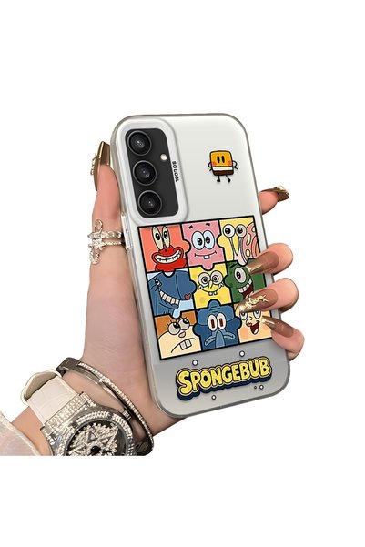CHICASELUX Samsung Galaxy S23 Fe Compatible Puzzle Character Collage Pattern ...