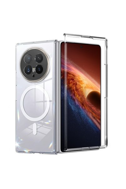 CaseOnn حافظة متوافقة مع هاتف Honor Magic V6، غطاء صلب شفاف من الكريستال غير ...