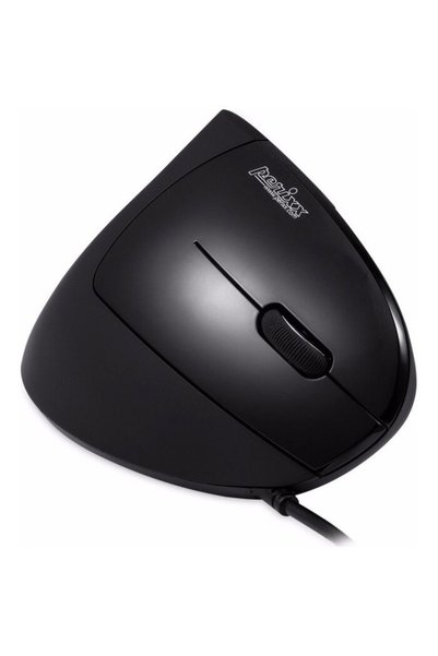 Perixx Mouse Perimice 513, optic, USB, 1600dpi, vertical, negru
