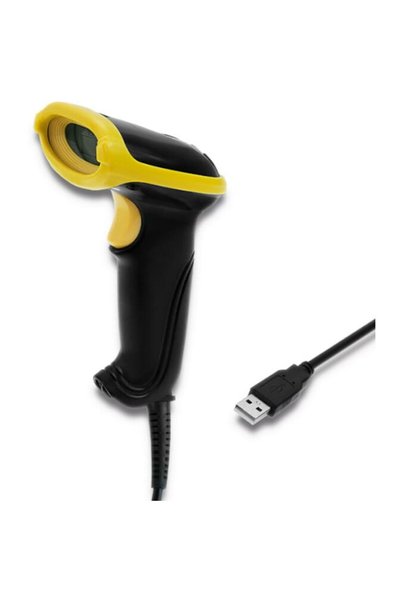 Qoltec Barcode Reader, Laser, 1D, 2D, USB, Black
