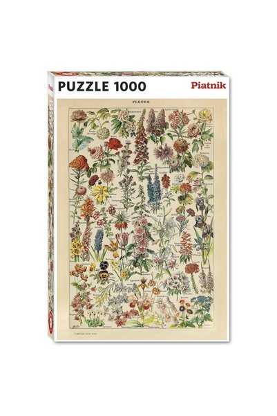 Piatnik Puzzle piatnik, flowers - adolphe millot, 1000 pieces