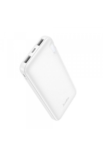 Hoco External Battery J128, 10000mAh, 10W, 2 x USB-A, White