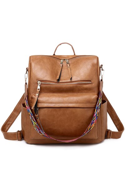 Generic Brand Women's Backpacks, Backpack and Travel Bag, Brown
