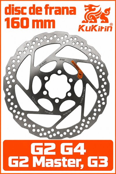 KuKirin Δίσκος φρένου 160 χιλιοστά για G2, G4, G2 Master, G3 - Δίσκος φρένου ...